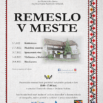 Plagát na podujatie "Remeslo v meste 2022".