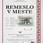 Plagát na podujatie "Remeslo v meste 2022".