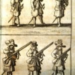 Mušketieri cisárskej armády v roku 1683 na dobovom vyobrazení.