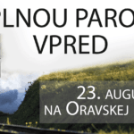 Banner ku podujatiu "Plnou parou vpred 2020".