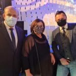 Fotozáber na riaditeľku Oravského múzea, Dalibora Mikulíka a ďalšej osoby z vyhodnotenia súťaže "Pamiatka roka 2019".