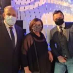 Fotozáber na riaditeľku Oravského múzea, Dalibora Mikulíka a ďalšej osoby z vyhodnotenia súťaže "Pamiatka roka 2019".