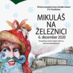 Plagát ku podujatiu "Mikuláš na železnici 2021".