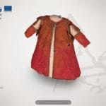 Fotografia digitalizovaného historického odevu Emerencie Henkelovej.