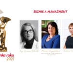 Grafika znázorňujúca tri kandidátky na cenu "Slovenka roka".