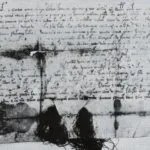 Sken donačnej listiny pre Hocymera (Chotimíra) z Revišného z roku 1272 s uvedením lokality Veličná.