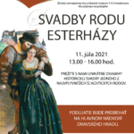 Plagát ku podujatiu "Svadby rodu Esteházy 2021".