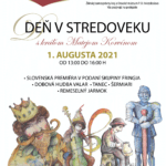 Plagát k podujatiu "Deň v stredoveku 2021".
