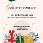 Plagát na online podujatie "Od Lucie do Vianoc 2021".