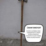Grafika popisujúca historický turistický čakan.