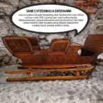 Grafika popisujúca sane s výzdobou a datovaním.