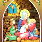 vianočná pohľadnica - betlehem