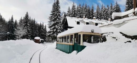 Snehová kalamita na Oravskej lesnej železnici