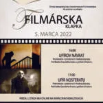 Plagát ku podujatiu "filmárska klapka 2022".