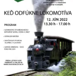 Plagát ku podujatiu "Keď odfúkne lokomotíva 2022".