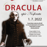 Plagát na nočnú prehliadku "Upír Nosferatu 2022".