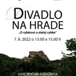 Propagačný plagát podujatia "Divadlo na hrade 2022".