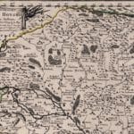 Výrez územia Uhorska na mape, ktorú vytvoril Pierre Mariette v Paríži v roku 1664