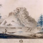 Oravský hrad z východu - rok 1800