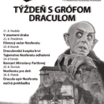 Plagát na podujatie "Týždeň s grófom Draculom 2022".