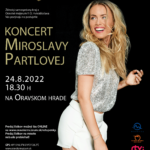 plagát na koncert Mirky Partlovej