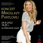 Plagát na podujatie "Koncert Mirky Partlovej 2022".