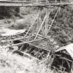 Historická fotografia zaniknutej priehrady Oravského komposesorátu.