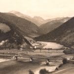 pohľad na obec Kraľovany na historickej fotografií