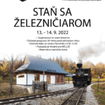 Plagát ku podujatiu "Staň sa železničiarom 2022".