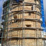 Archívna veža počas obnovy