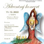 Plagát ku podujatiu "Adventný koncert" 2022.