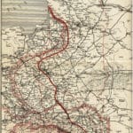 Mapa postupu Ruského frontu v roku 1914