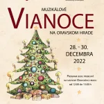 Plagát ku podujatiu "Muzikálové Vianoce na Oravskom hrade" 2022.