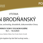 Pozvánka výstavy Ján Brodňanský 2023