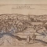 Mesto Košice - dobová rytina veduty