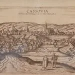 Mesto Košice - dobová rytina veduty