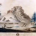 Hrad Orava na historickej maľbe