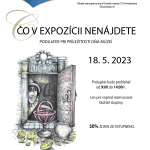 Plagát k podujatiu "čo v expozícií nenájdete 2023"