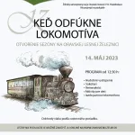 Plagát k podujatiu "Keď odfúkne lokomotíva 2023"