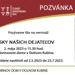 pozvánka na výstavu Lásky našich dejateľov