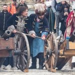 Fotografia z otvorenia sezóny na Oravskom hrade 2023 -Streľba z dela