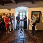 Fotografia z vernisáže výstavy M. Knapa. 5