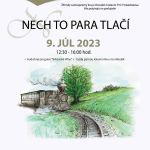 Plagát ku podujatiu "Nech to para tlačí 2023"