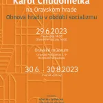 Pozvánka v podobe plagátu na prednášku "Karol Chudomelka na Oravskom hrade 2023"
