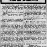 Informácia o smrti Martina Kukučína v denníku Slovák zo dňa 23. mája 1928