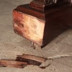 Fotografia detailu zreštaurovaného piána v priestoroch Oravského hradu 2.