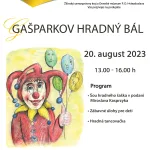 Plagát k podujatiu "Gašparkov hradný bál", Oravský hrad, 2023.
