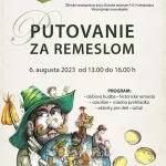 Plagát ku podujatiu "Putovanie za remeslom 2023".