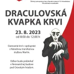 Plagát k podujatiu Draculovská kvapka krvi 2023