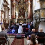 Záber zo slávnostného otvorenia zrekonštruovanej Archívnej veže a Južného bastióna, 2023